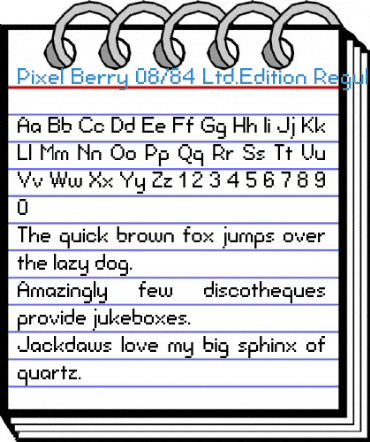 Pixel Berry 08/84 Ltd.Edition Regular Font