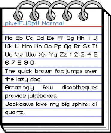 pixelFJ8pt1 Font