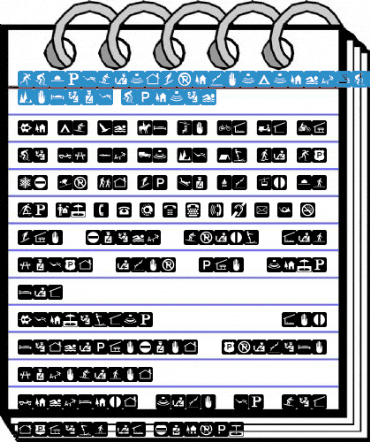 PIXymbolsTravelBlack-Italic Font