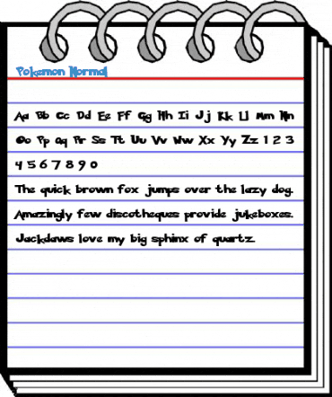 Pokemon Normal Font