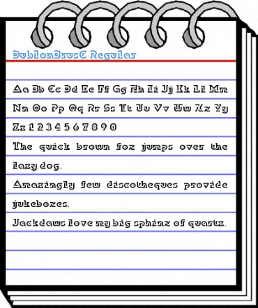 DublonBrusC Regular Font