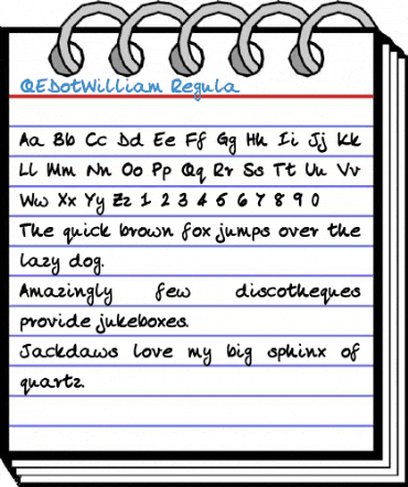 QEDotWilliam Font