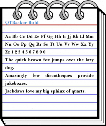 QTBasker Bold Font