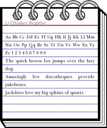 QTBasker Regular Font