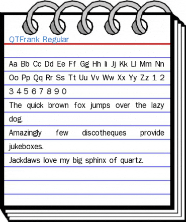 QTFrank Regular Font