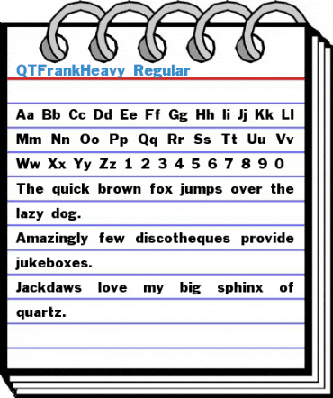 QTFrankHeavy Regular Font