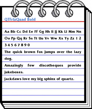 QTFrizQuad Font