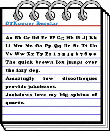 QTKooper Font