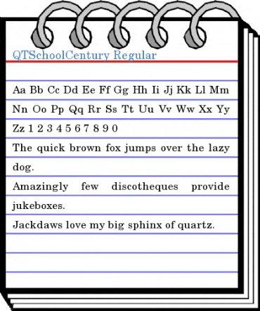 QTSchoolCentury Font