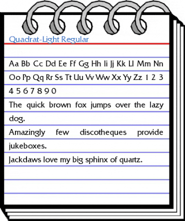 Quadrat-Light Font