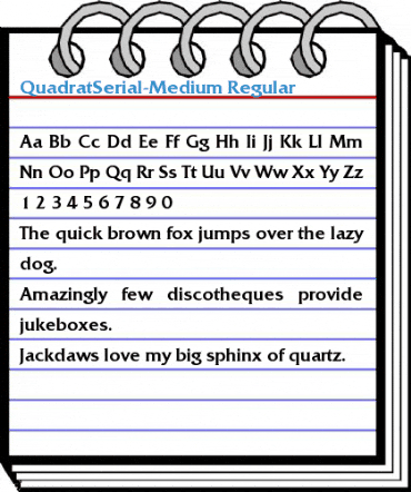 QuadratSerial-Medium Regular Font