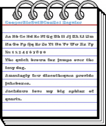 CooperBlaOutDConRe1 Regular Font