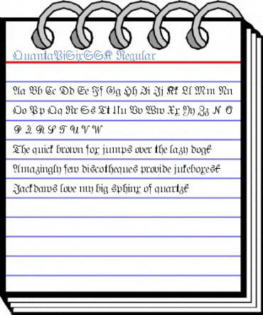 QuantaPiSixSSK Font