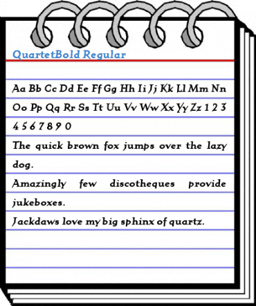 QuartetBold Regular Font