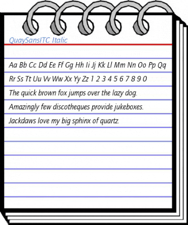 QuaySansITC Font