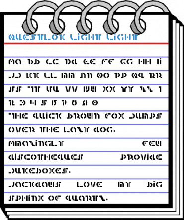 Questlok Light Light Font