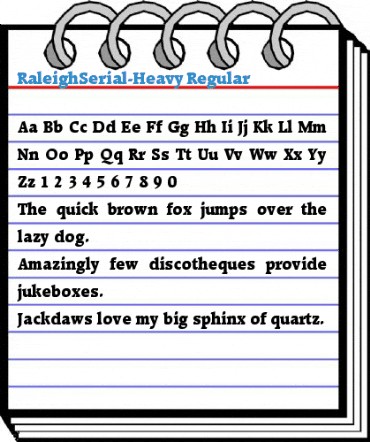 RaleighSerial-Heavy Font