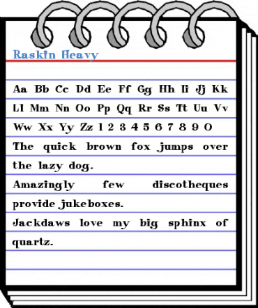 Raskin Font