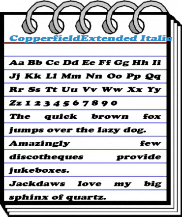 CopperfieldExtended Font