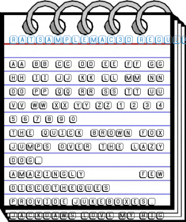 RatsampleMac3D Regular Font