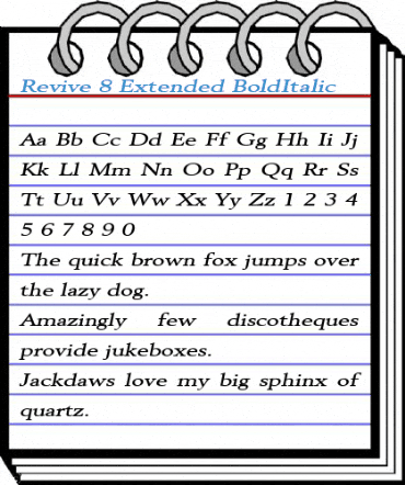 Revive 8 Extended Font