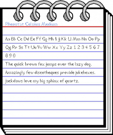 Rheostat Celsius Font