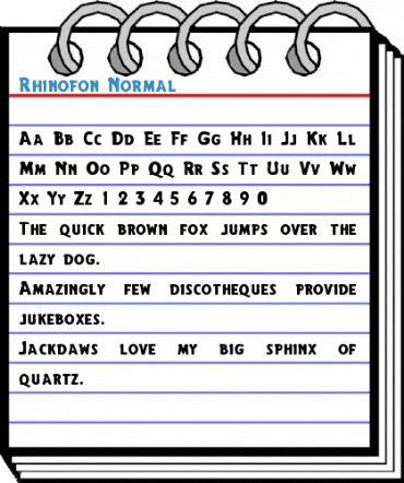 Rhinofon Normal Font