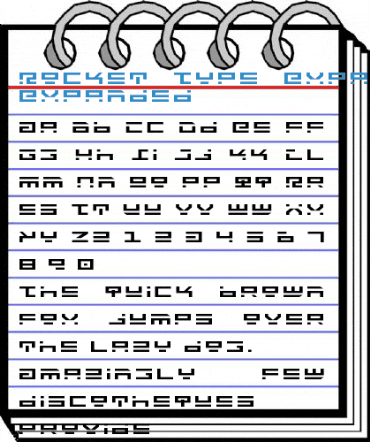 Rocket Type Expanded Expanded Font