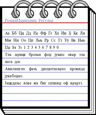 RomanCyrillic Font