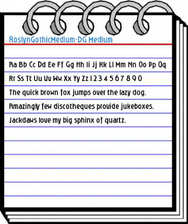 RoslynGothicMedium_DG Font