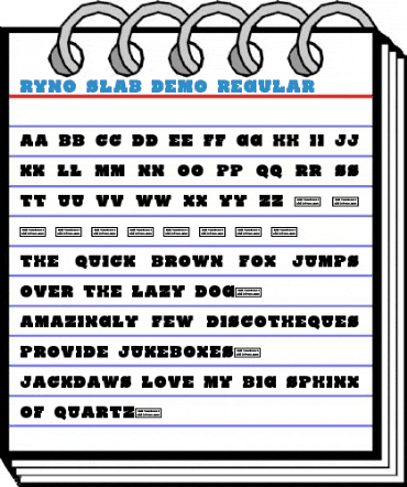 Ryno Slab Demo Font