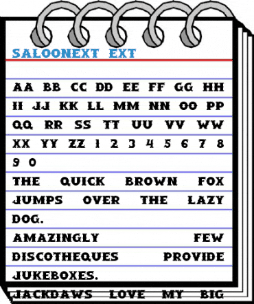 SaloonExt Font