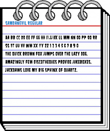 SamdanEvil Font