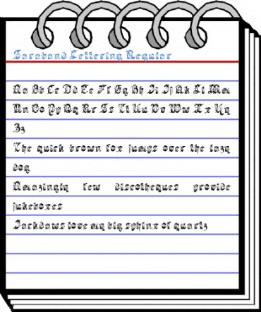 Saraband Lettering Regular Font