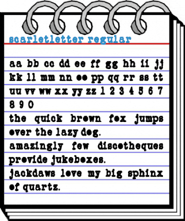 ScarletLetter Regular Font