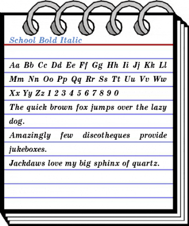 School Font