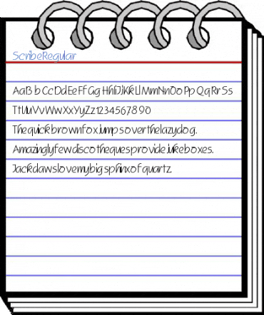 Scribe Regular Font