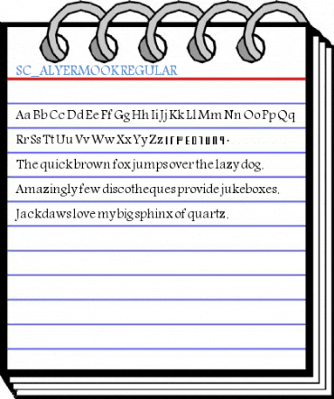 SC_ALYERMOOK REGULAR Font