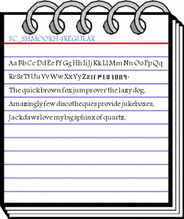 SC_SHMOOKH 01 REGULAR Font