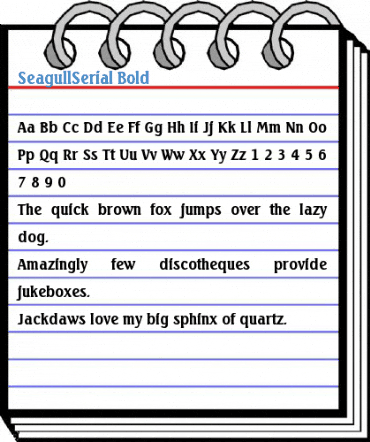 SeagullSerial Font