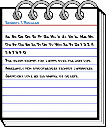 Secrets 1 Regular Font