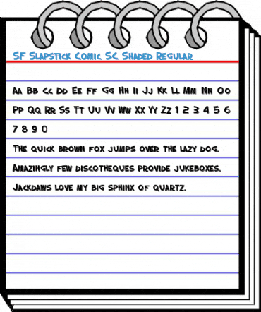 SF Slapstick Comic SC Shaded Font