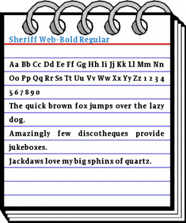 Sheriff Web-Bold Font