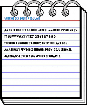 ShermlockSolid Regular Font