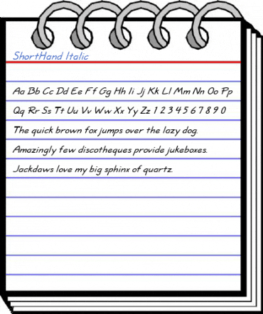 ShortHand Font