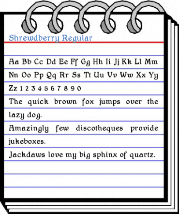 Shrewdberry Regular Font