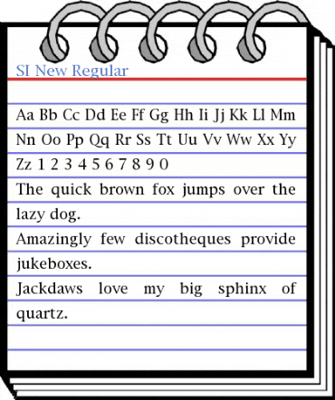 SI New Regular Font