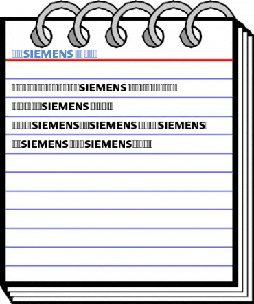 Siemens Logo Regular Font