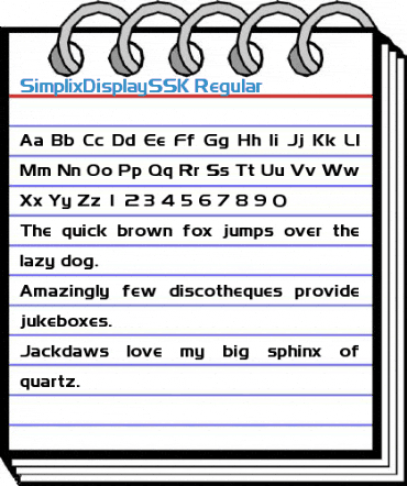 SimplixDisplaySSK Regular Font