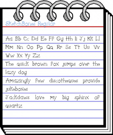SketchBones Regular Font
